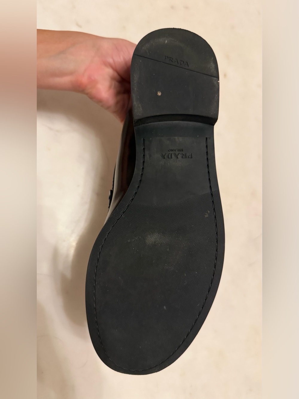 Authentic Prada Ruched Toe Penny Loafer in 38 EU - Picture 8 of 8